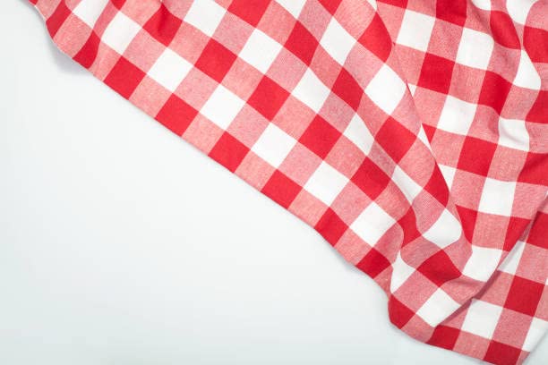 TEXPOT Meterware Tissu coton 140cm rouge vichy 20mm