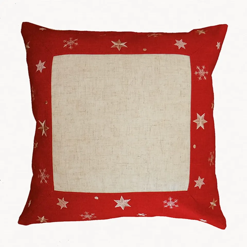 TEXPOT Étoiles Dorées 40x40 housse de coussin beige Noël