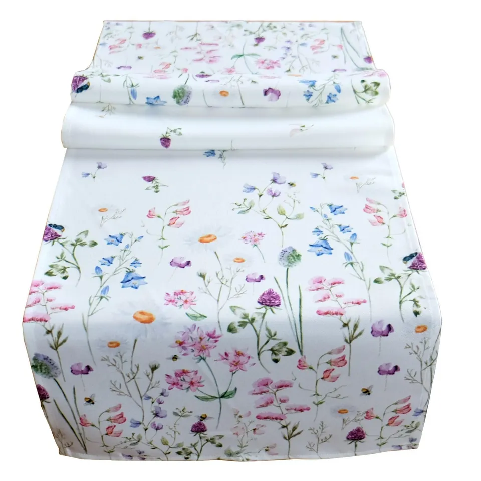 TEXPOT Tischläufer chemin de table lapin 40x140 cm