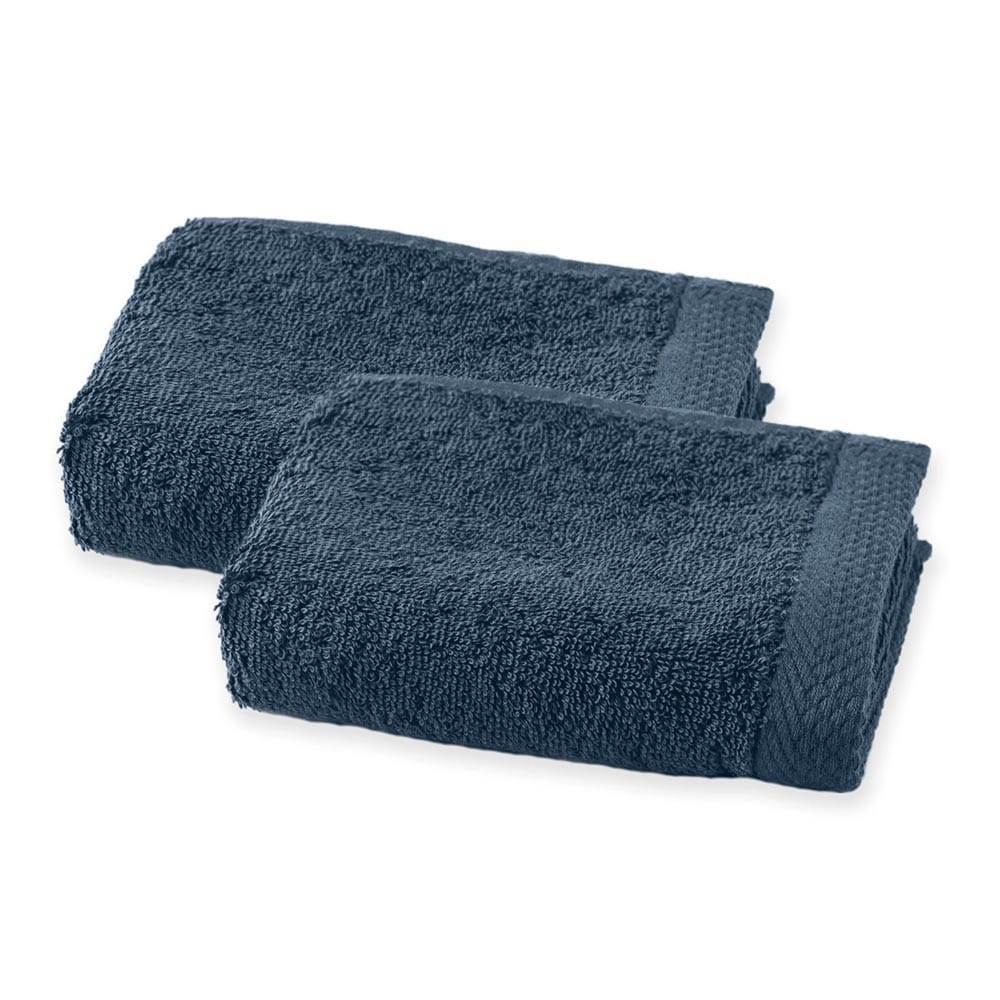 Lingorama Serviette invité 30x50 éponge coton 600 g lot de 2