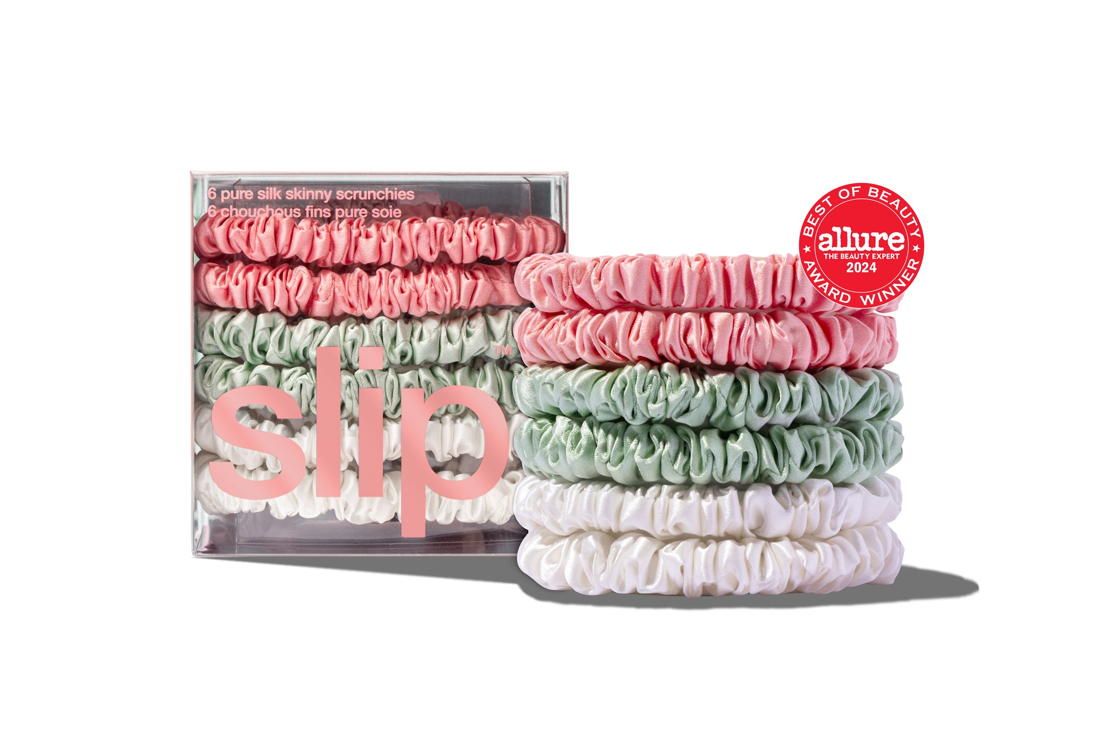 Slip Skinny Scrunchies chouchou soie bellerose lot 6