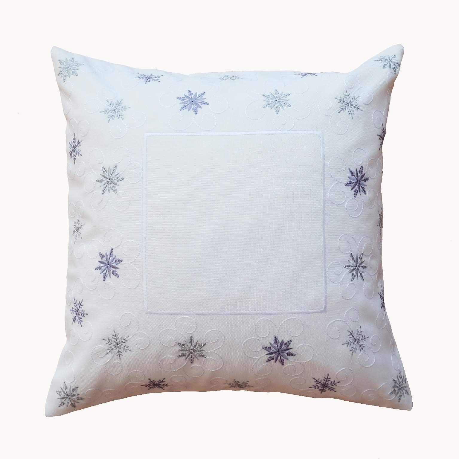 TEXPOT Kissenhüllen housse de coussin 40x40 broderie cercles beige