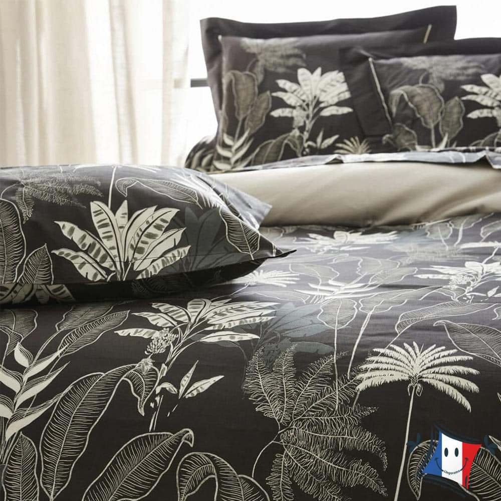 Tradilinge Cayenne housse de couette satin 240x220 noir