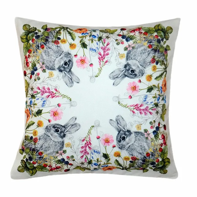 Texpot Servietten housse coussin 40x40 Pâques lapin