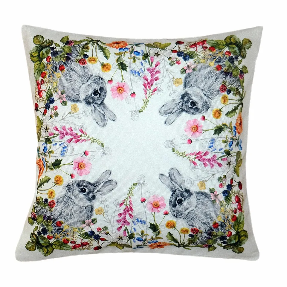 Texpot Servietten housse coussin 40x40 Pâques lapin