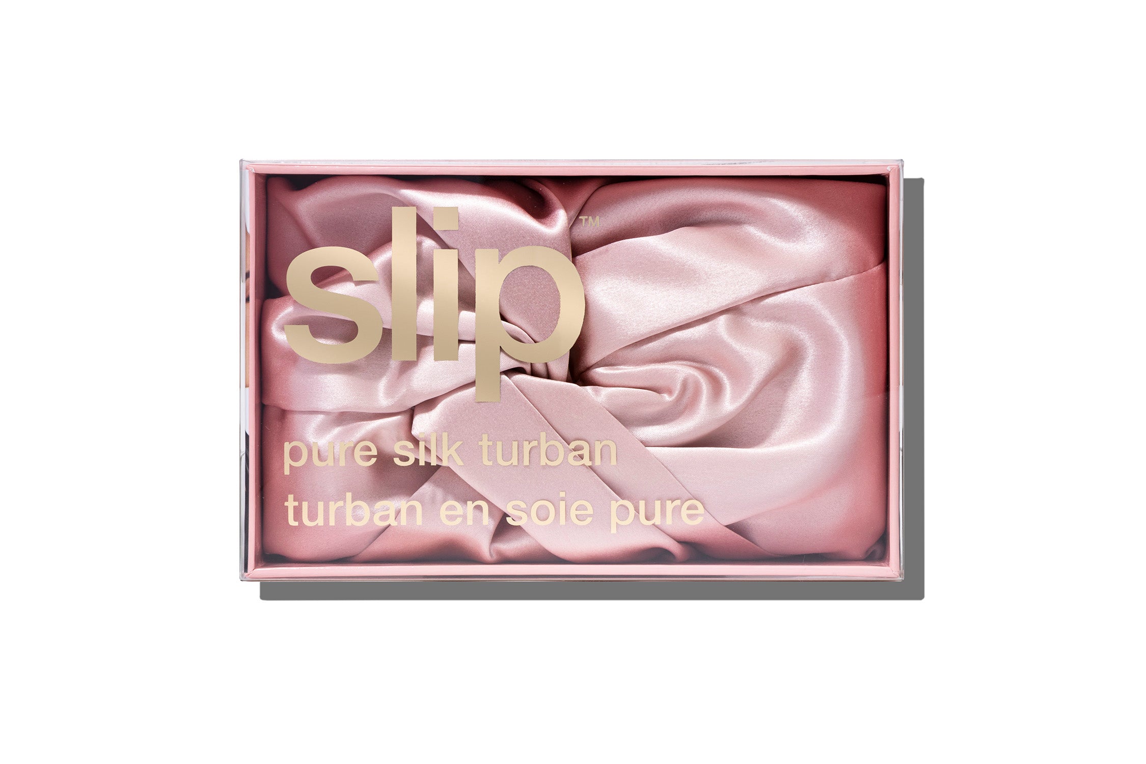 Slip Turban Pink turban soie rose taille unique