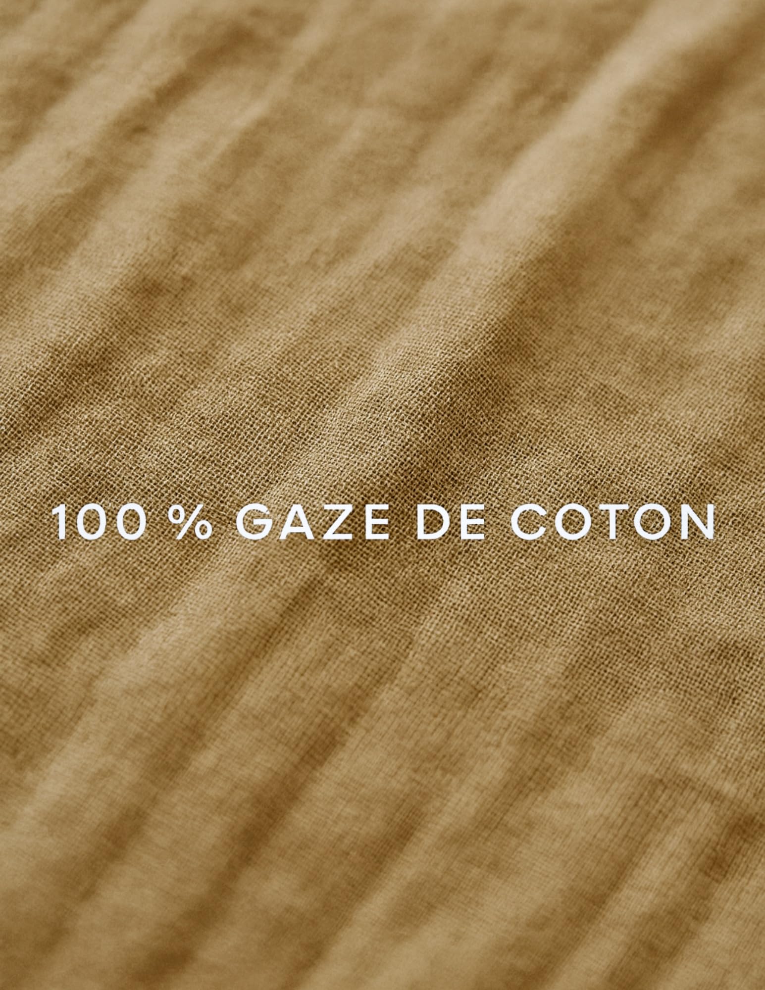 PROMO LINGE Draps Housse drap-housse beige 140x190 gaze coton