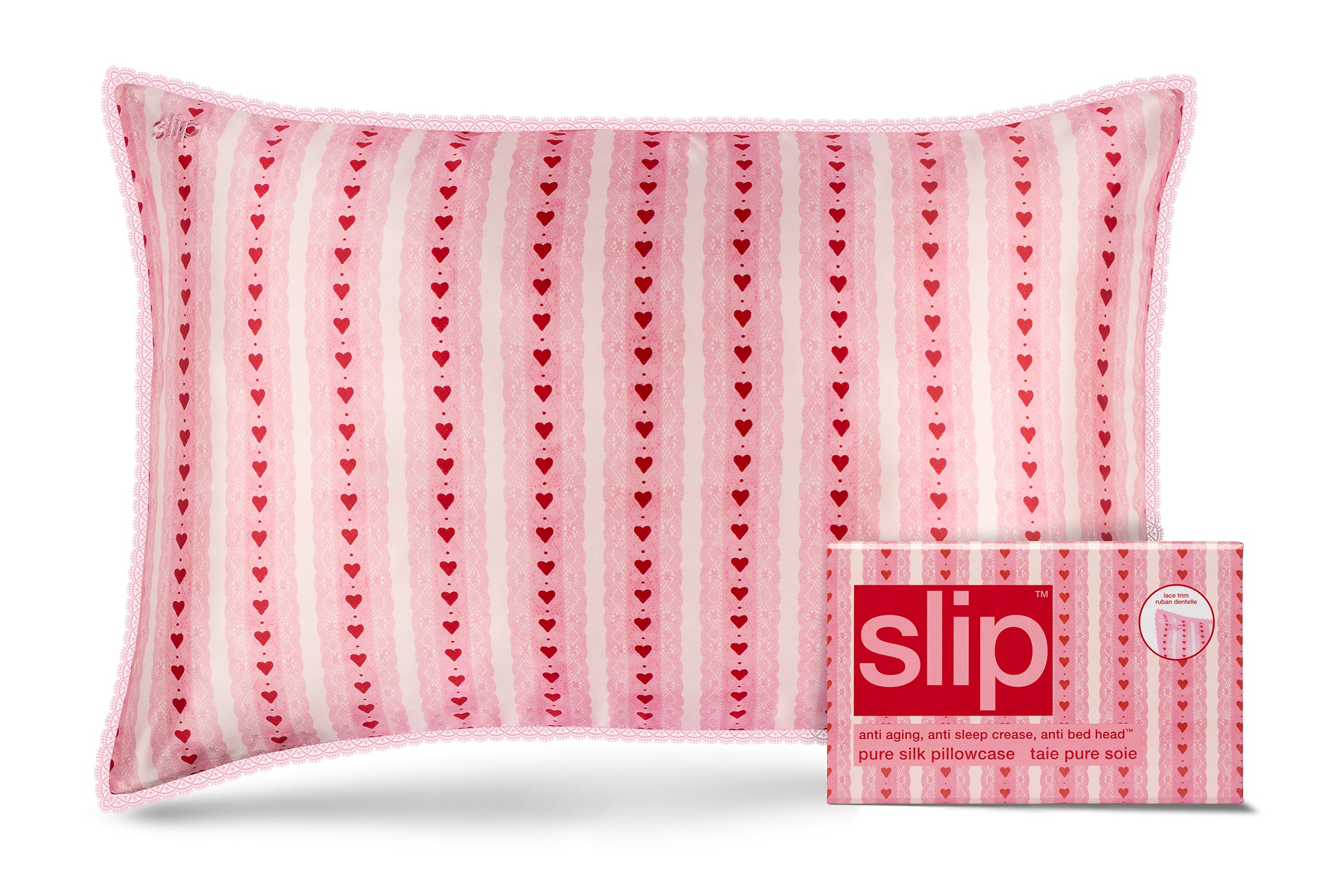 Slip Queen Taie oreiller soie Sweetie 51x76 zip