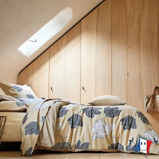 Lingorama Primavera drap plat 180x290 ivoire coton