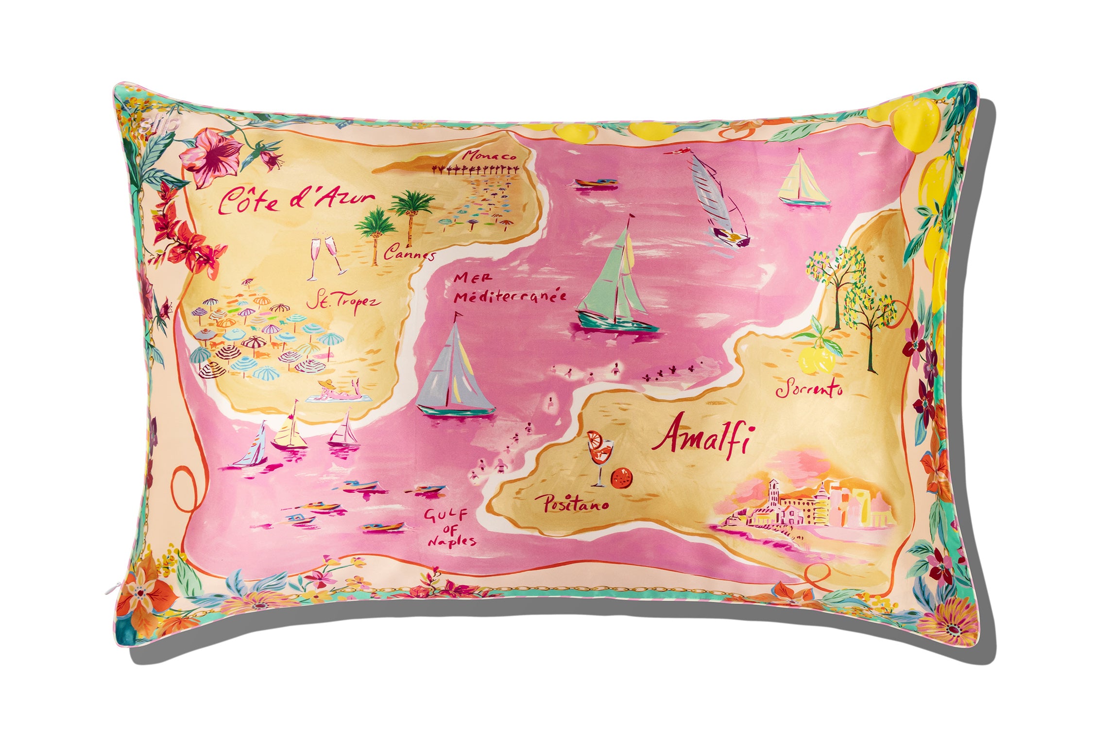 Slip Queen Zippered Pillowcase taie d'oreiller Beach Club 51x76