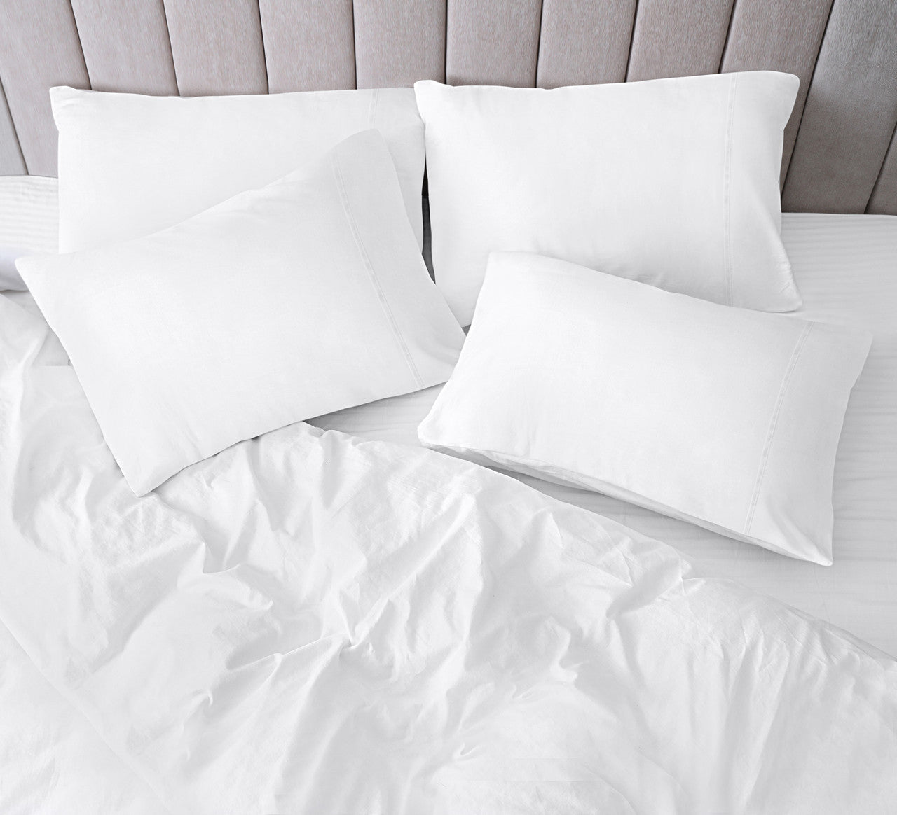 Utopia Bedding Bed Sheets taie microfibre blanc Queen