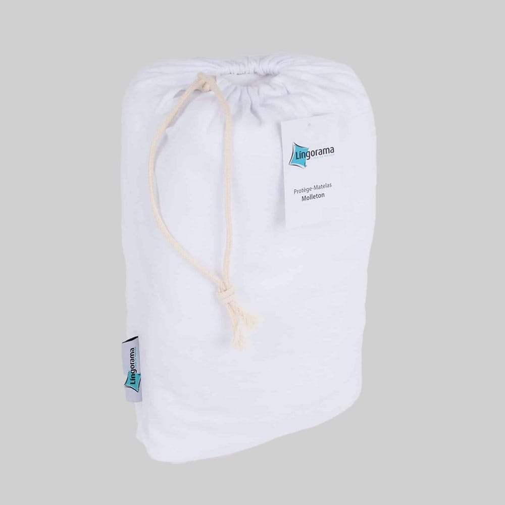 Lingorama Literie Protège matelas molleton 230g 140x190 bonnet 40cm