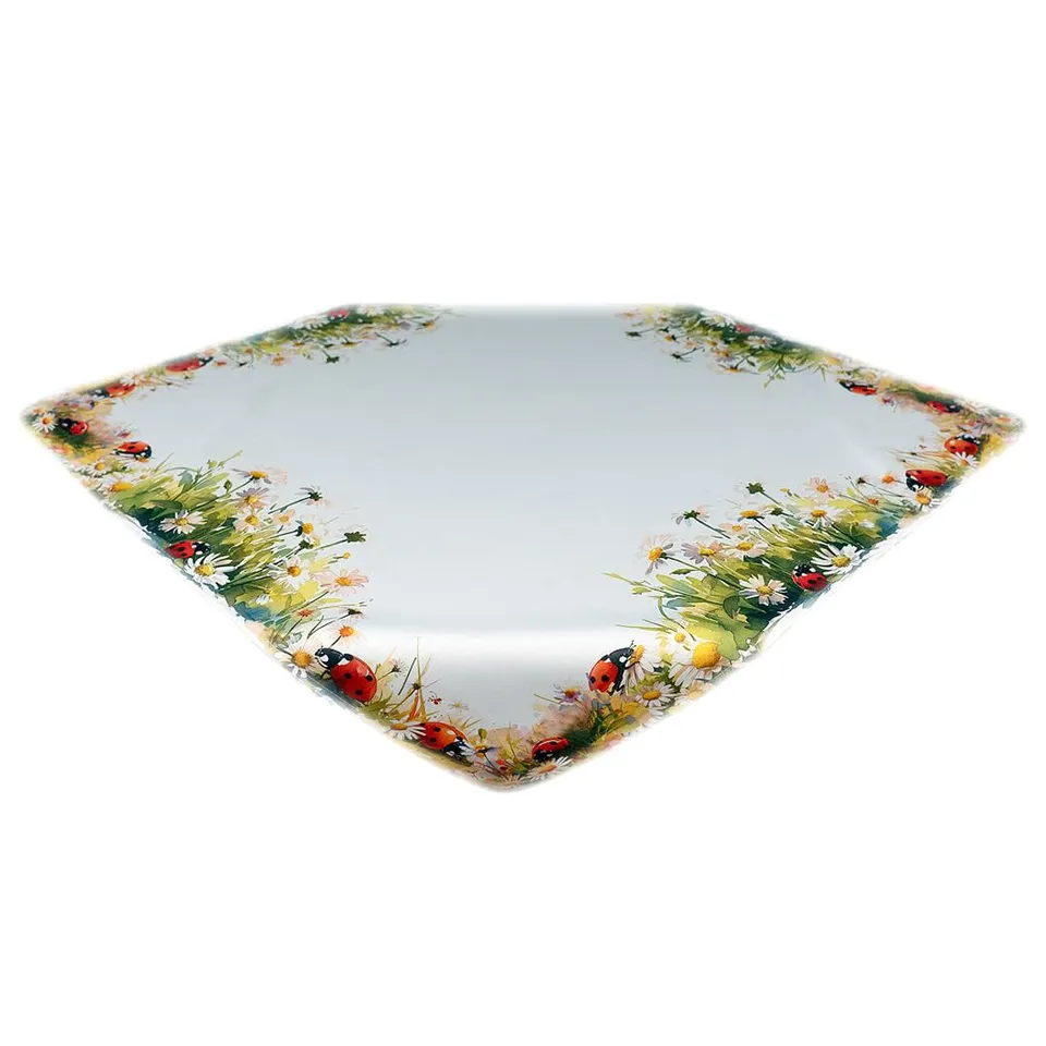 Texpot Tischdecken nappe carrée coccinelles 85x85 cm