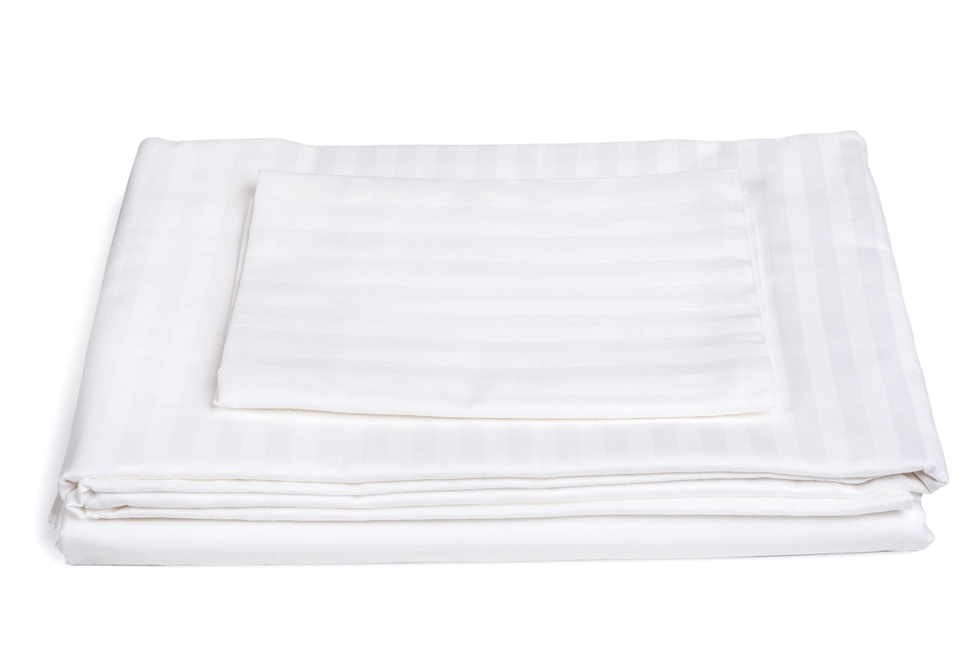 TEXPOT Bettwäsche parure de lit coton blanc 135x200 rayures