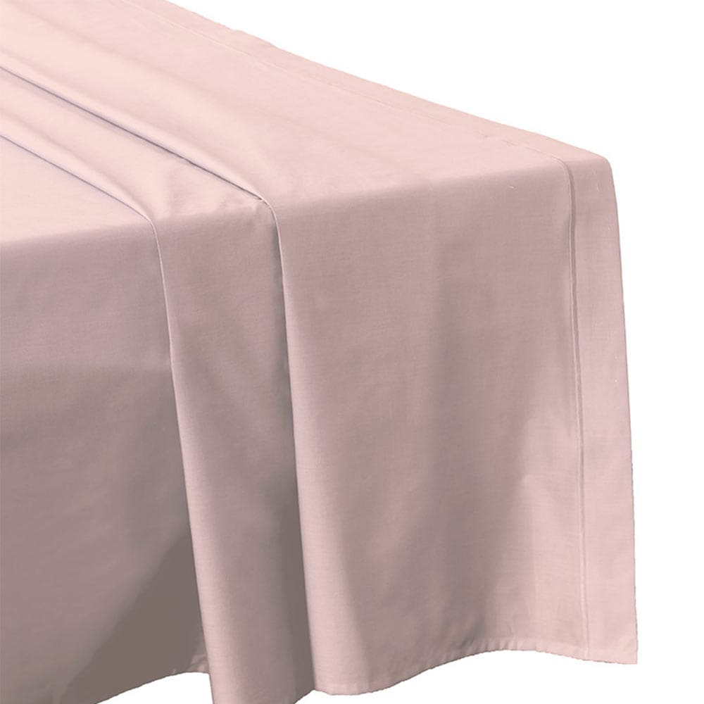 Lingorama drap plat percale 240x300 uni coton blanc