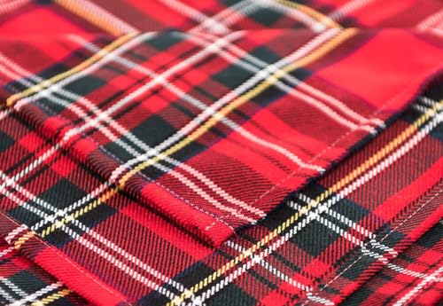 TEXPOT Kissenhüllen housse coussin 80x80 cm tartan écossais