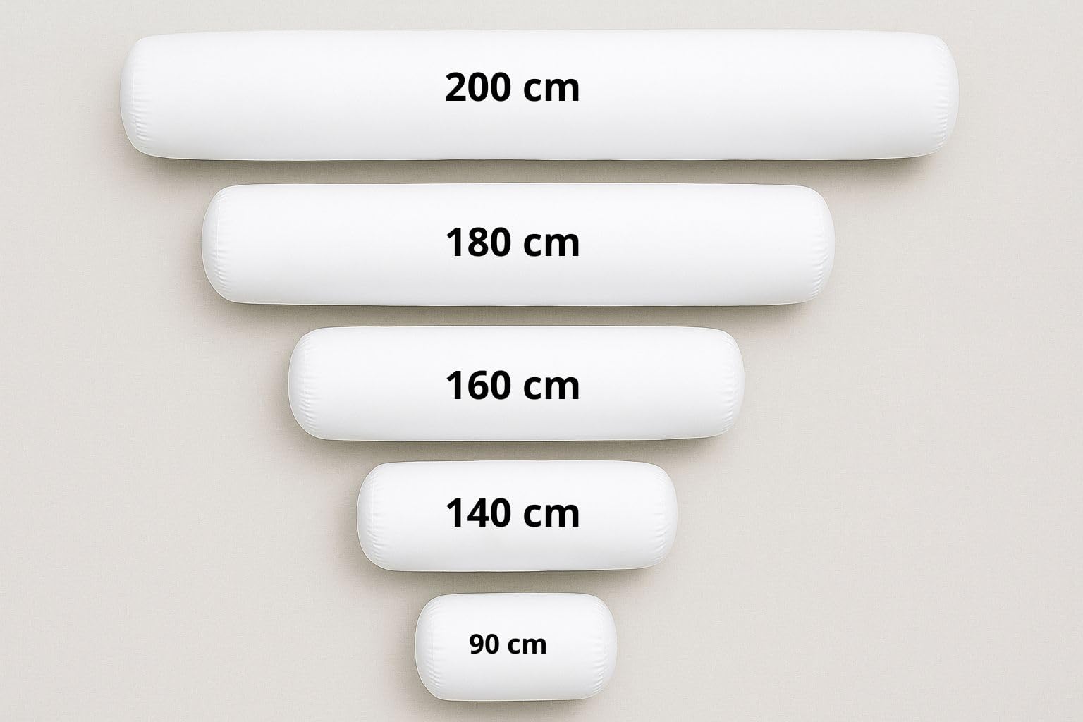Promo Linge Traversins Polochon Blanc 140 cm polyester