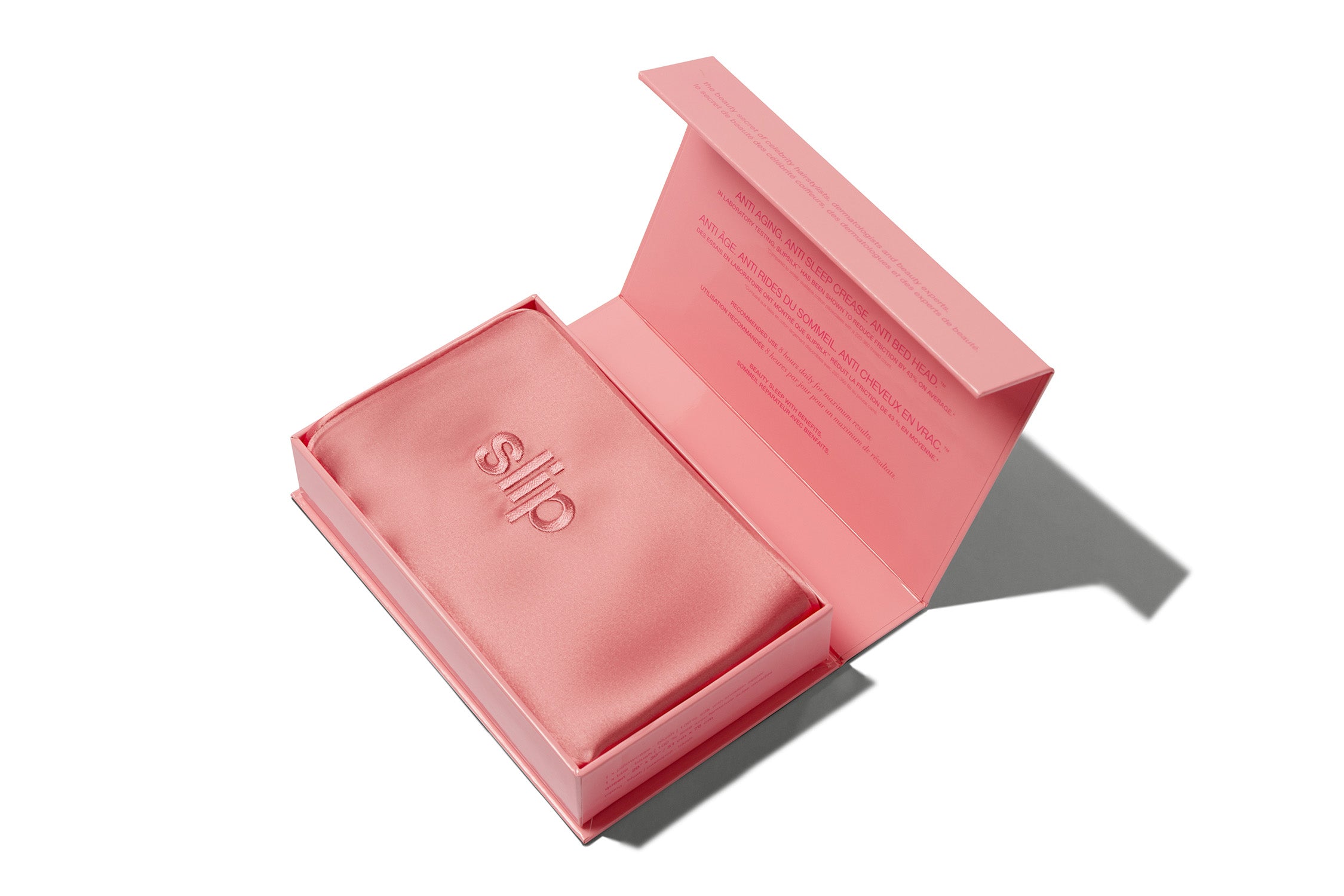 Slip Queen taie d'oreiller soie blush 51x76 cm