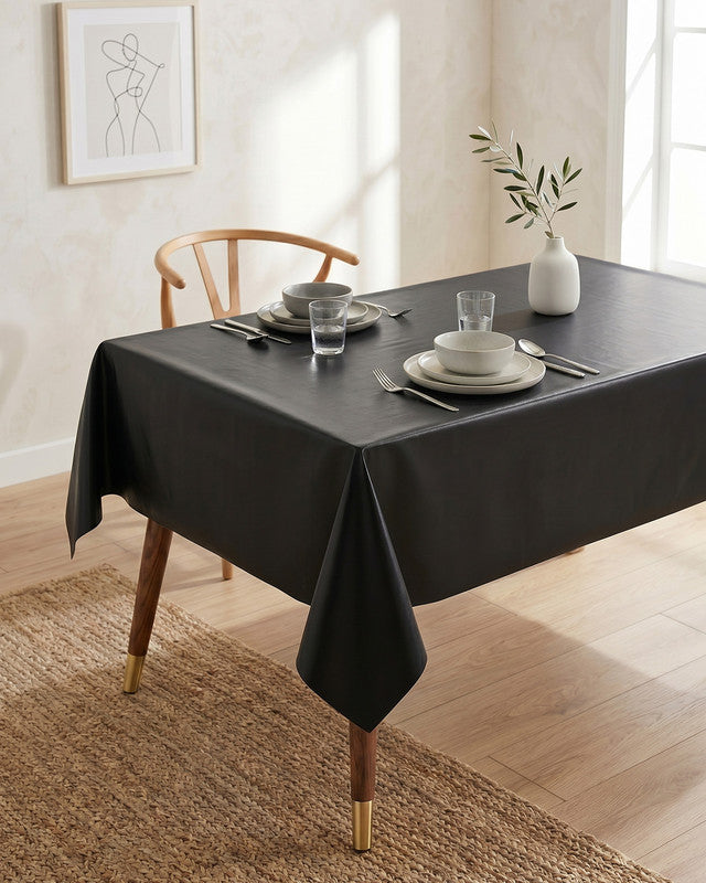 Utopia Bedding Table Linen Nappe Jetable 54x108 Noir Lot 12 plastique