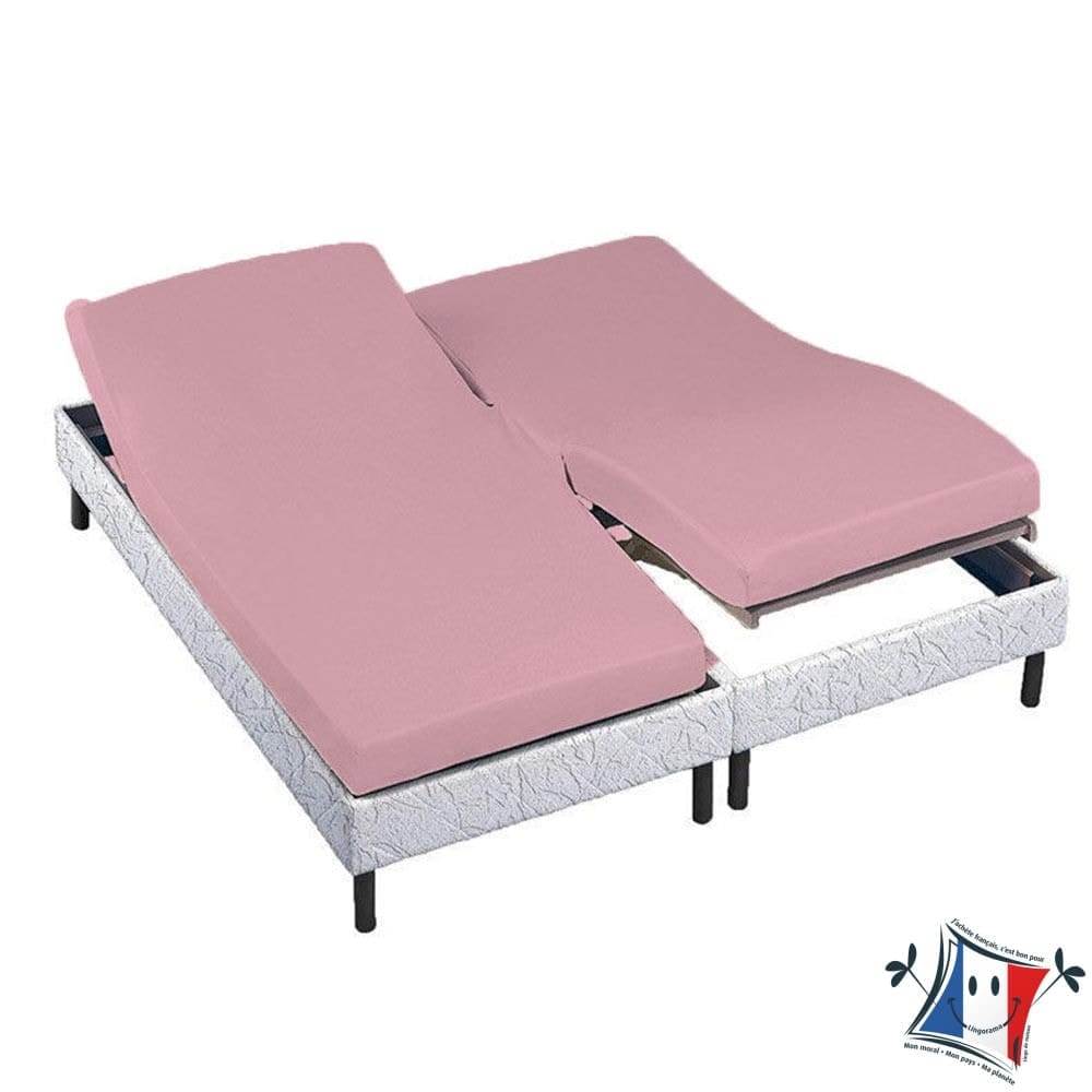 Lingorama drap housse percale coton 2x70x190 uni 80 fils