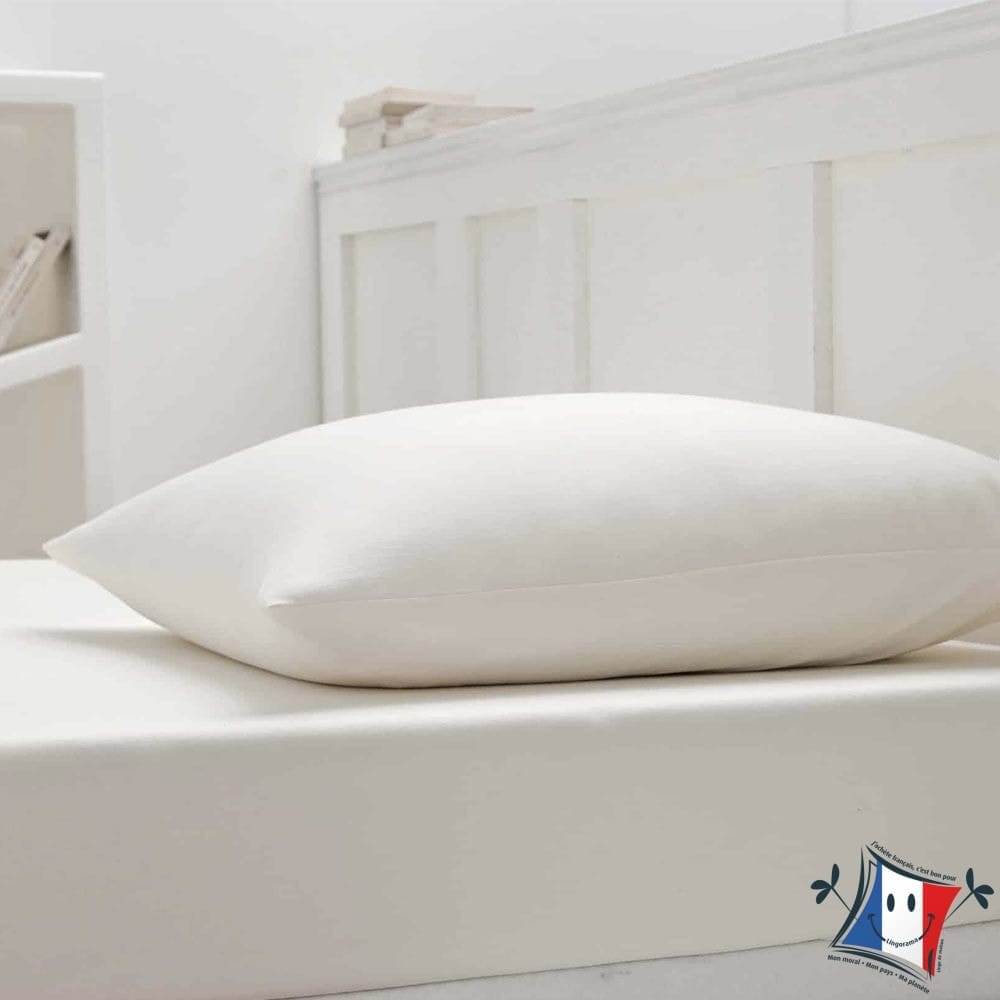 Lingorama Linge de lit Drap housse 180x200 jersey blanc