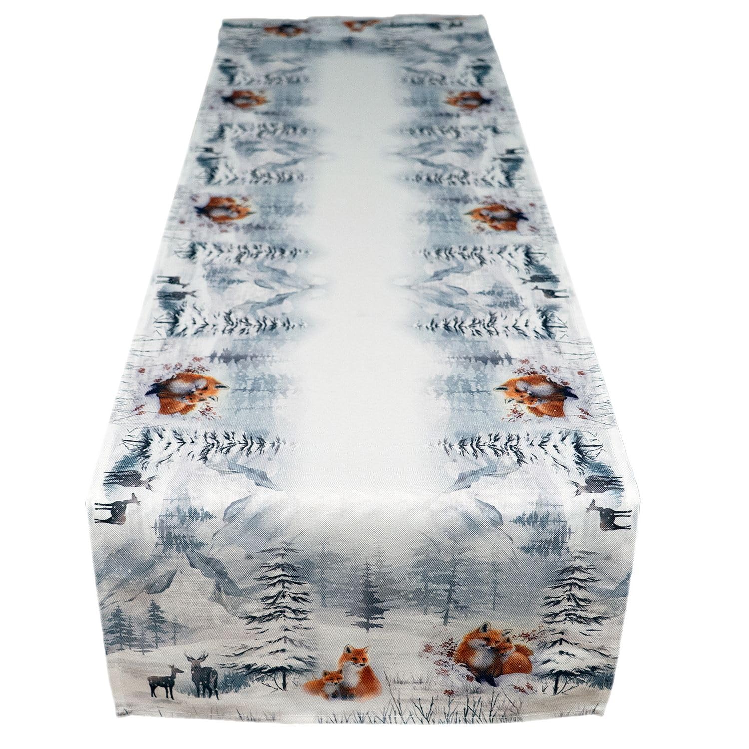 TEXPOT Tischdecken renard nappe 85x85 cm Noël hiver