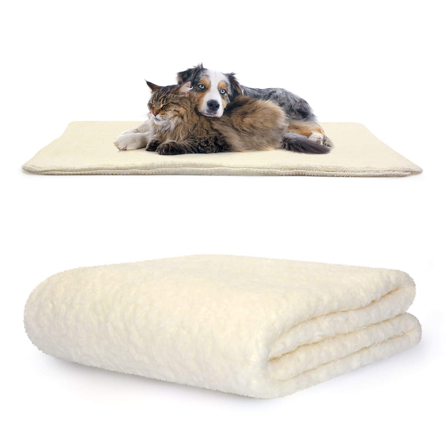 Snug Snug-Rug Sherpa Plaid animal Crème 120x88 cm
