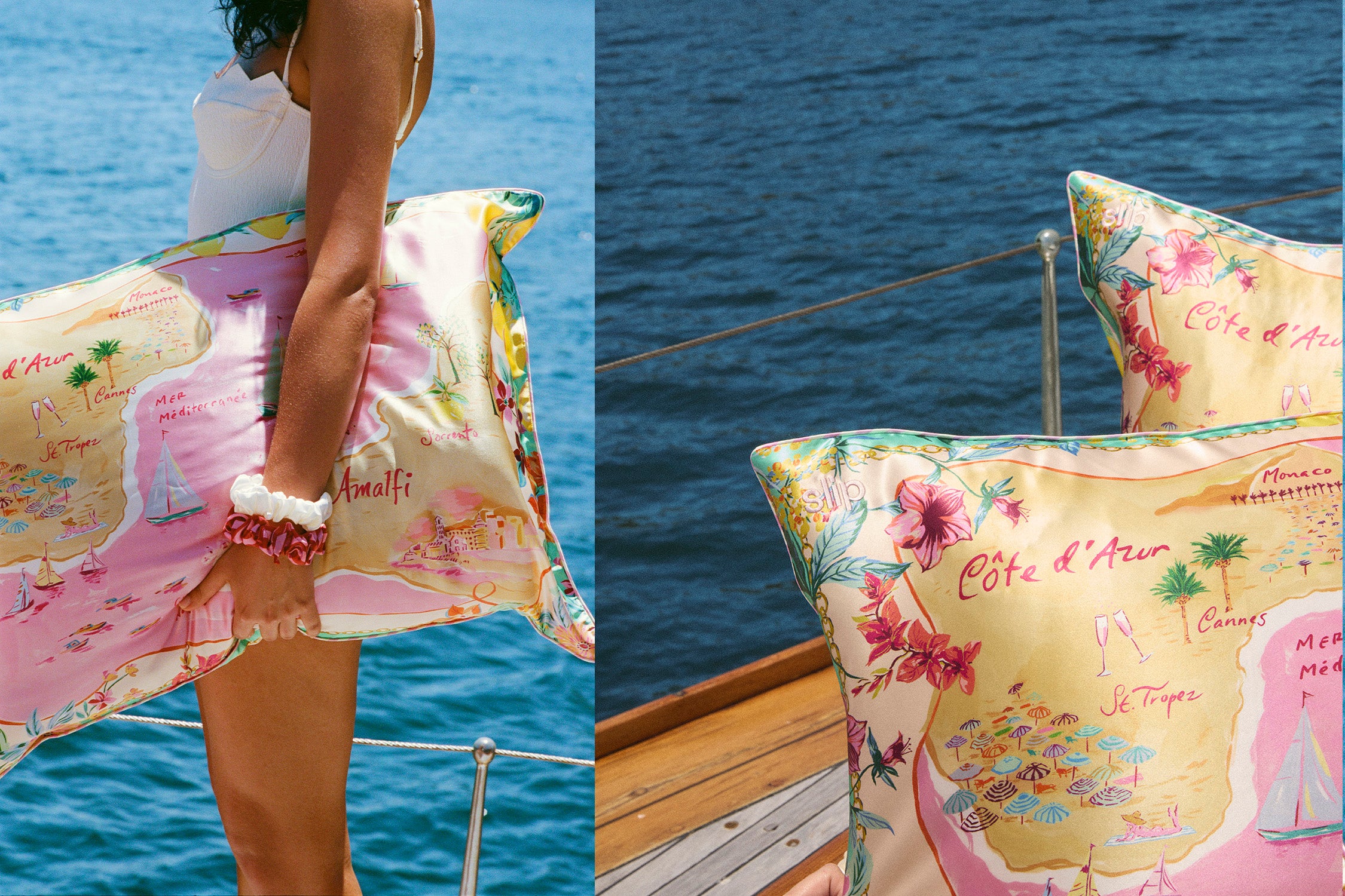 Slip Queen Zippered Pillowcase taie d'oreiller Beach Club 51x76