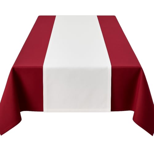 Texpot Tischläufer chemin de table 40x220 cm blanc coton