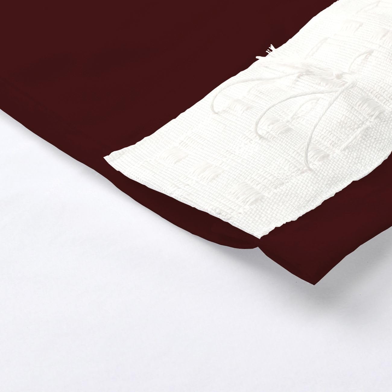 TEXPOT Vorhänge Rideau velours bordeaux 140x245 cm opaque