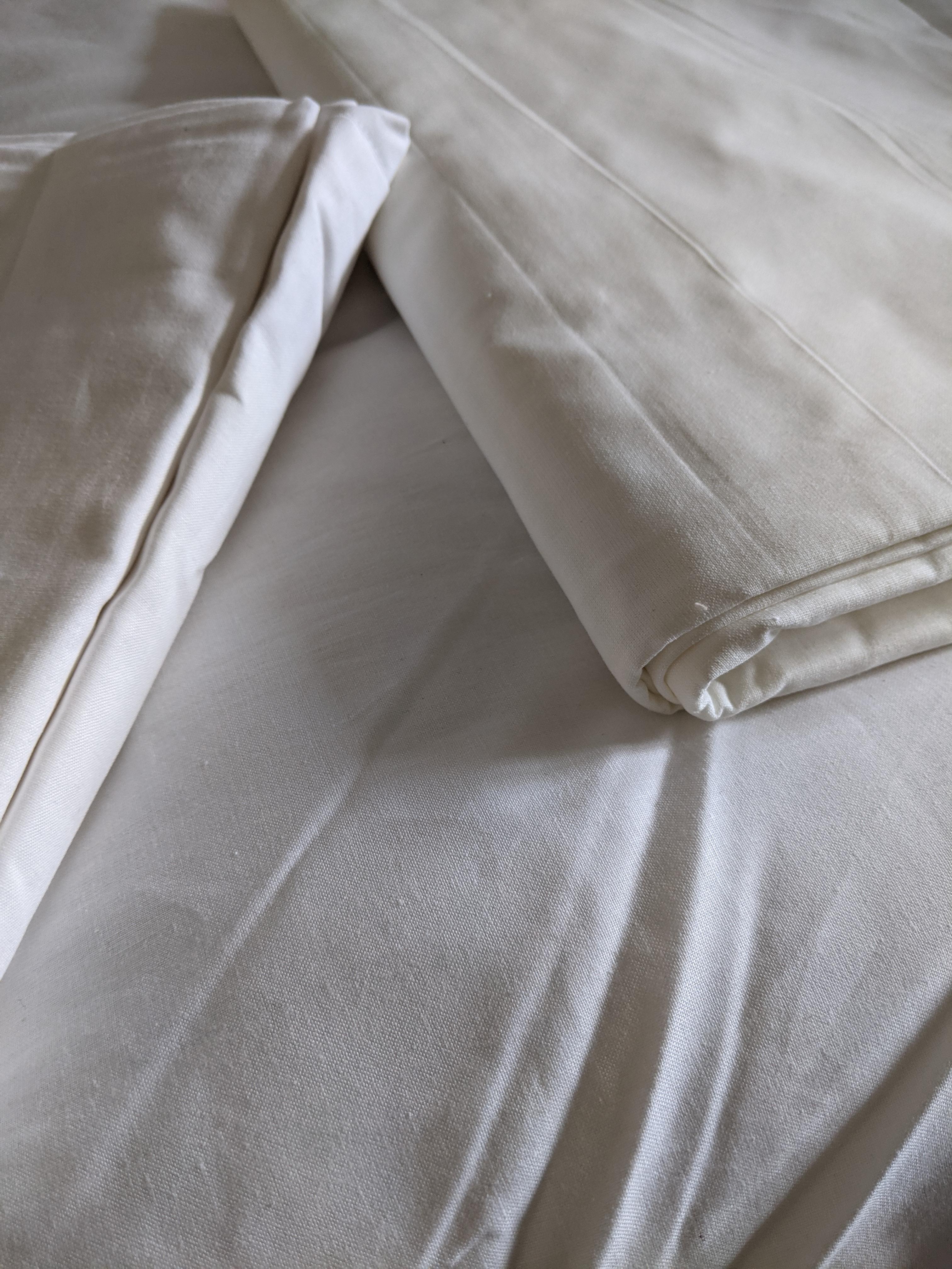 Texpot Bettwäsche parure coton blanche 135x200 cm