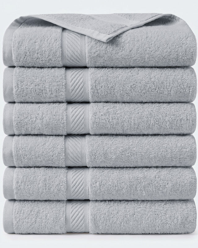 Utopia Bedding Towels serviette bain coton gris lot 6