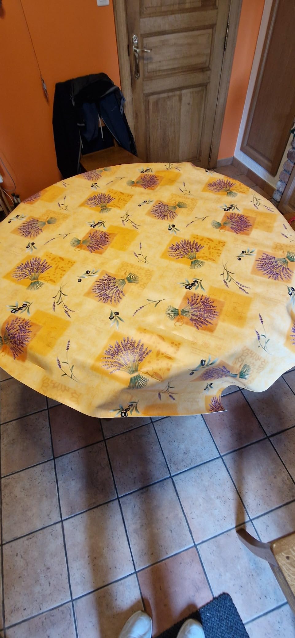 Promo Linge Bulgomme protège table vert 140x350 cm