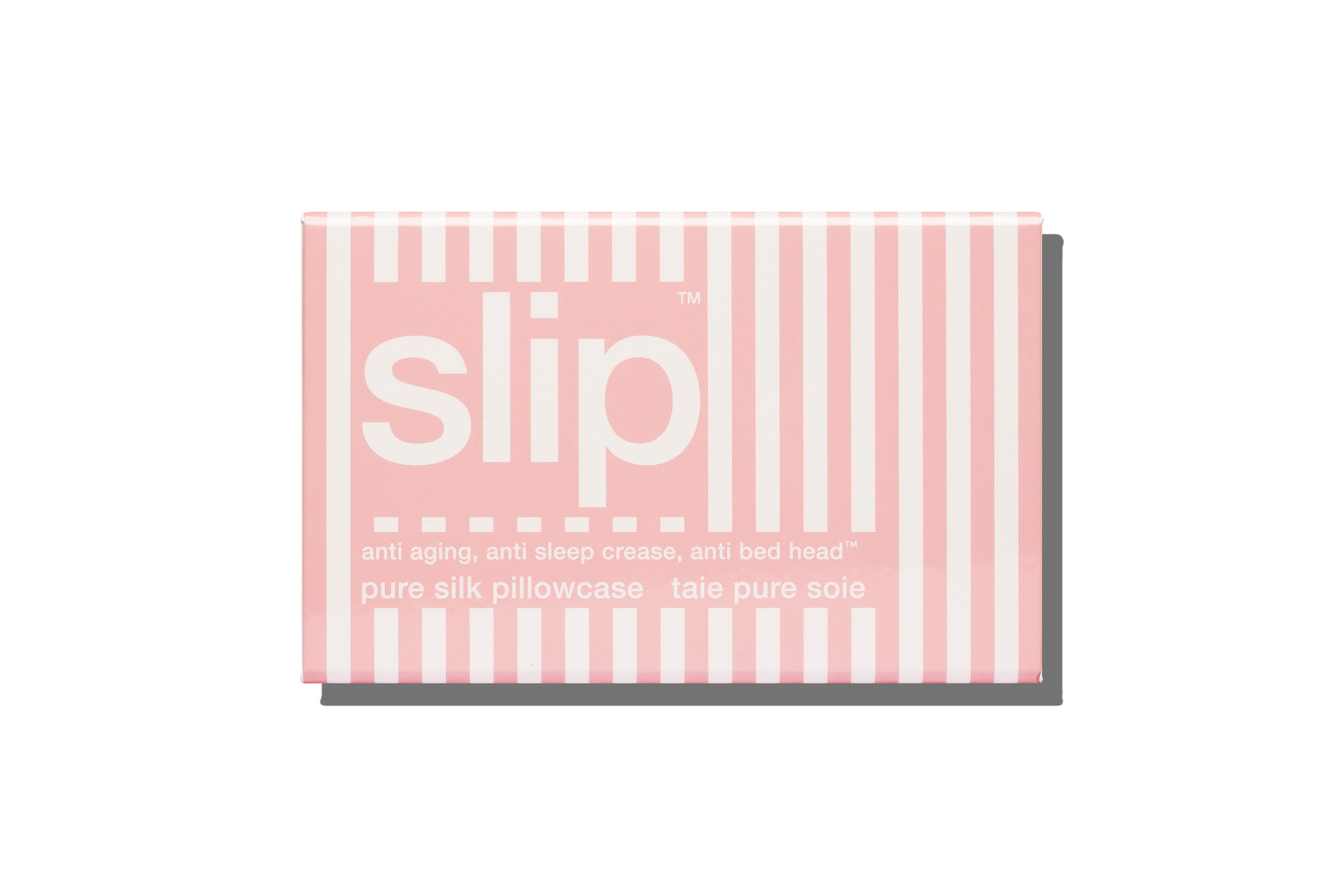 Slip Queen Zippered Pillowcase Taie Rose 51x76