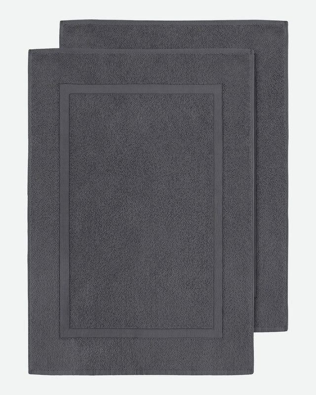 Utopia Bedding Towels Cotton Bath Mats tapis coton gris lot 2