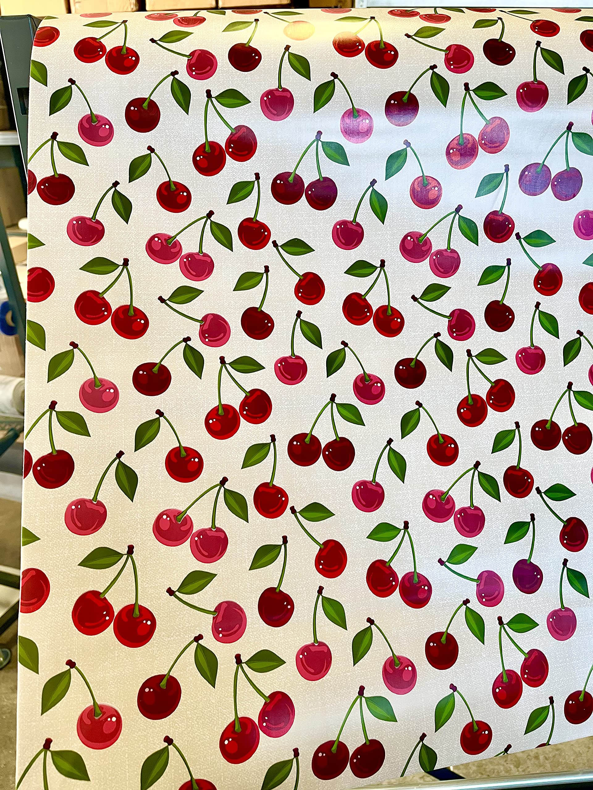 Promo Linge Sous-nappes Bulgommes nappe cerise 140x100 2,5 mm