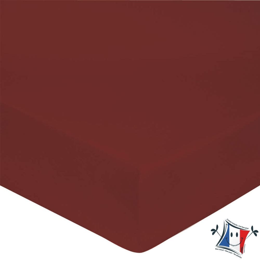 Lingorama Linge de lit Drap housse 160x200 percale coton bonnet 35 cm