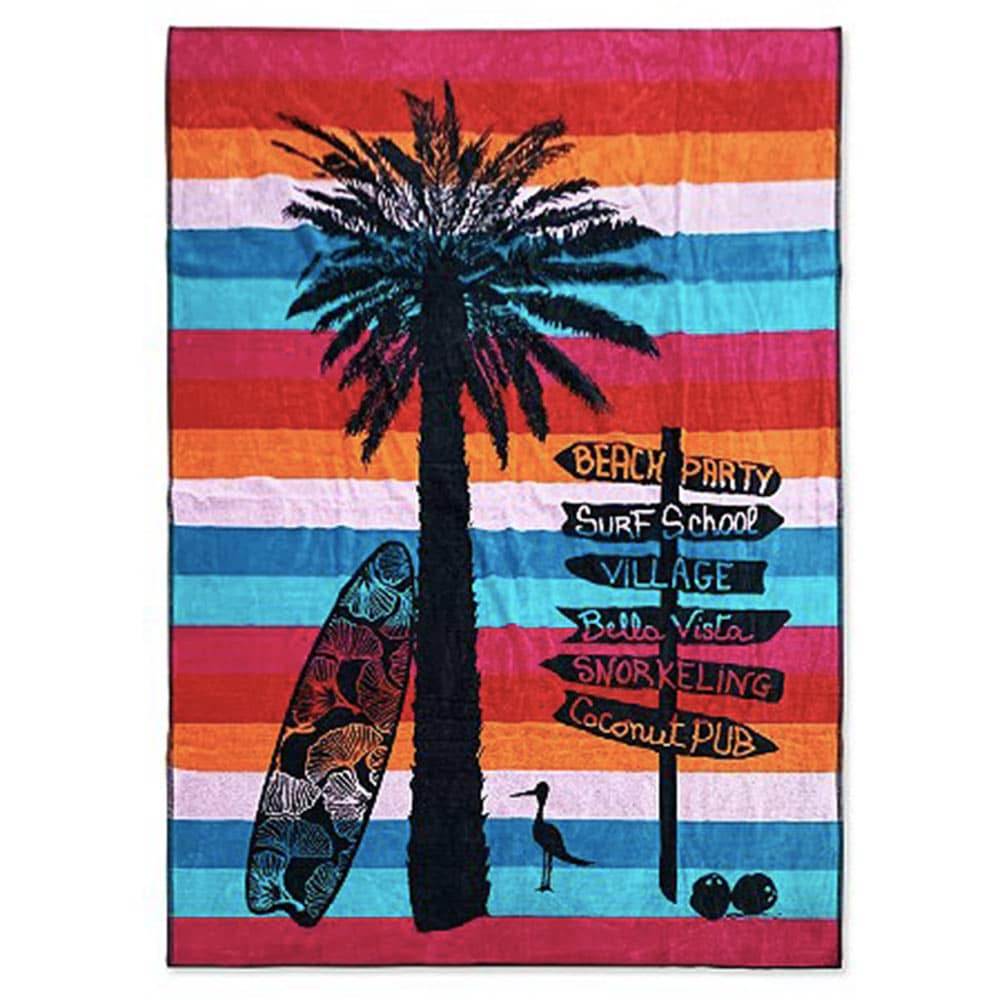 Lingorama Boavista Drap de plage 140x200 velours jacquard 420 g