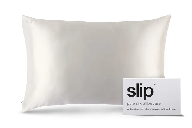 Slip Queen taie d'oreiller soie blanche 51x76 cm
