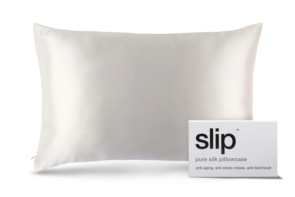 Slip Queen taie d'oreiller soie blanche 51x76 cm