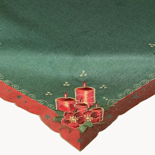 TEXPOT Bougies 40x140 chemin de table argenté Noël