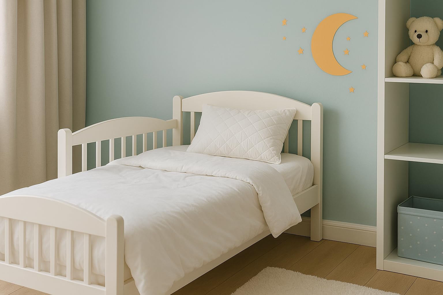 TEXPOT Kinderbettwäsche parure lit enfant blanc 100x135