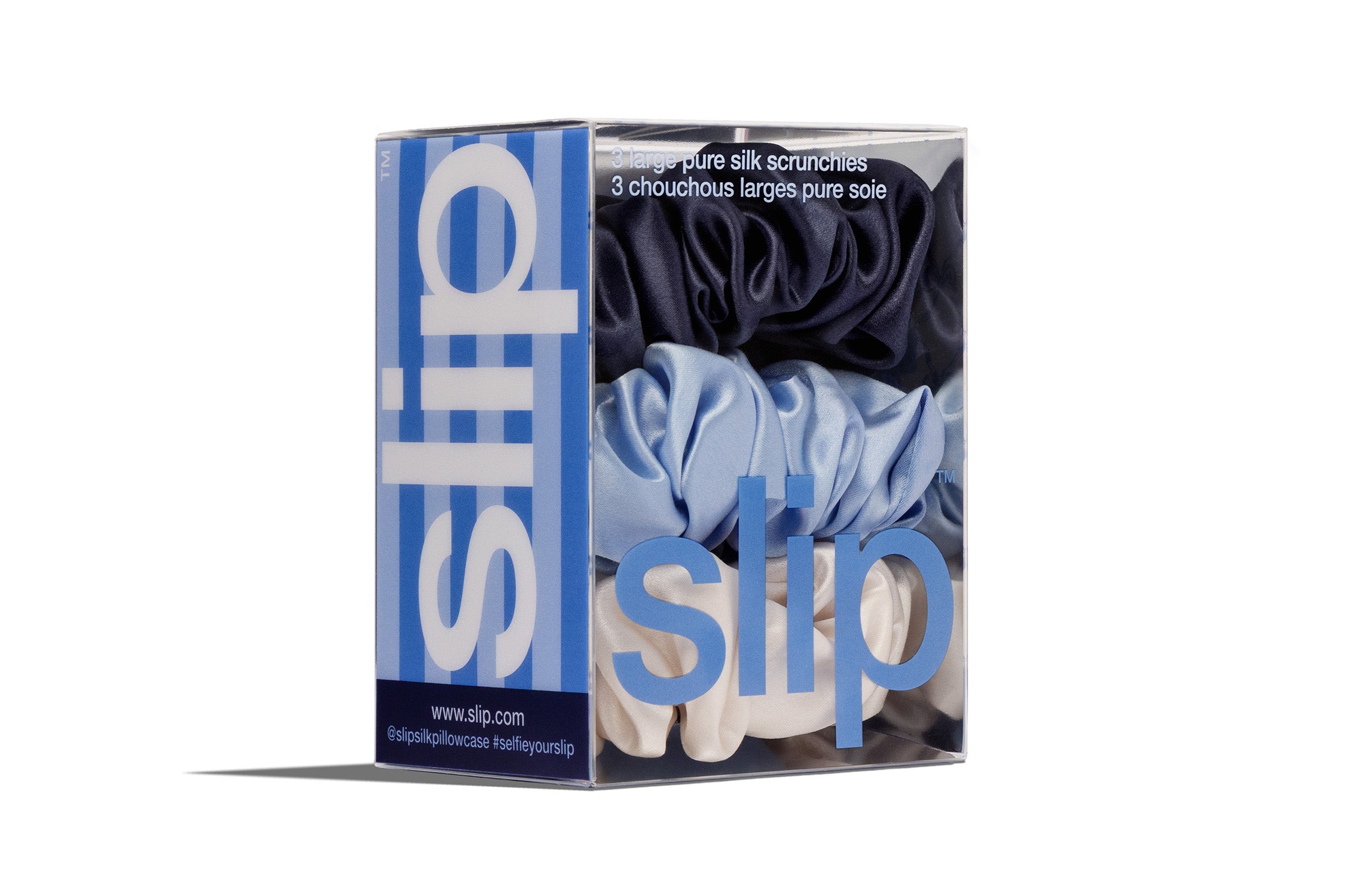 Slip Skye Large Scrunchies chouchou lot 3 soie