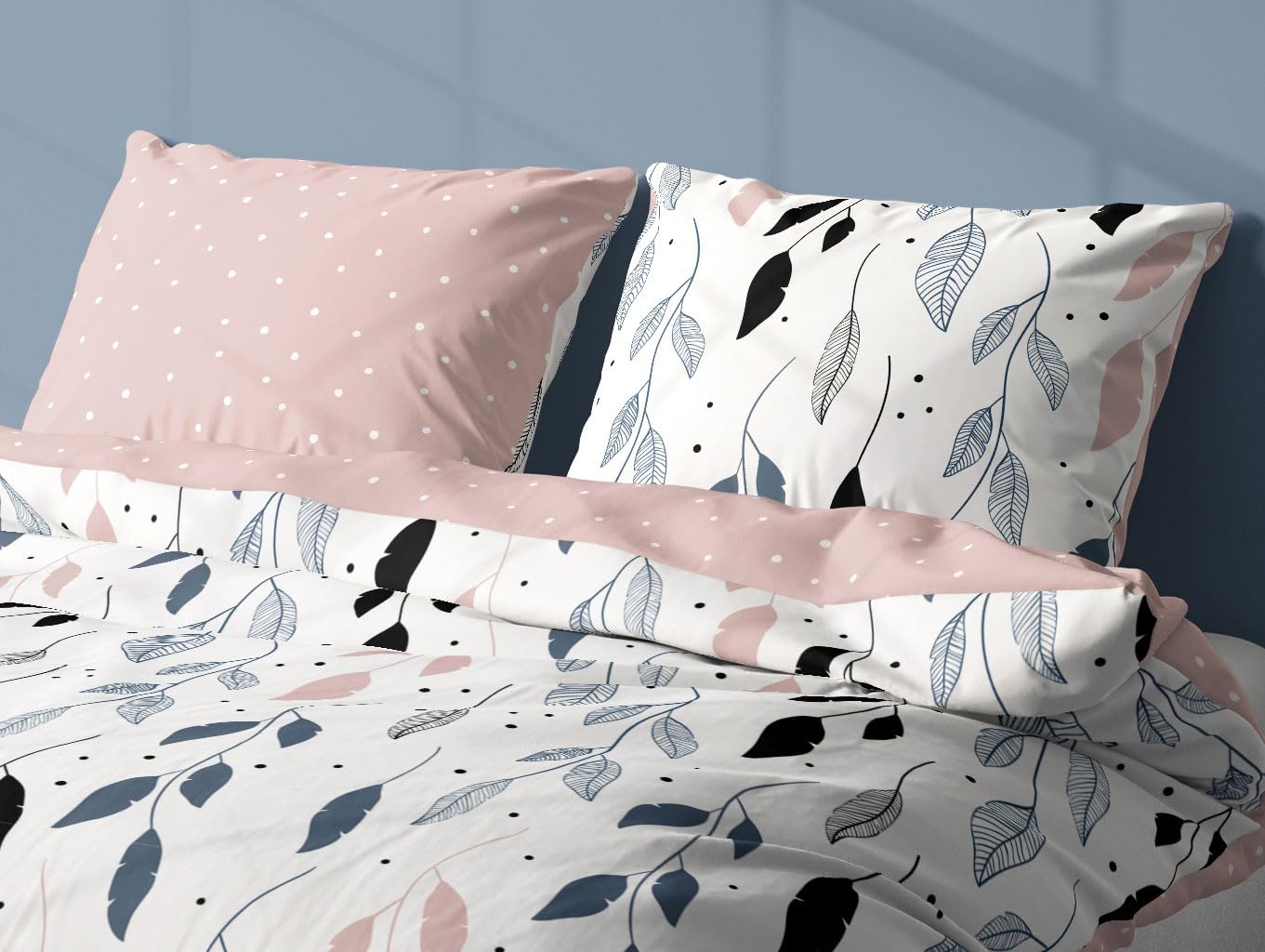 TEXPOT Bettwäsche housse de couette coton fleurs 140x200
