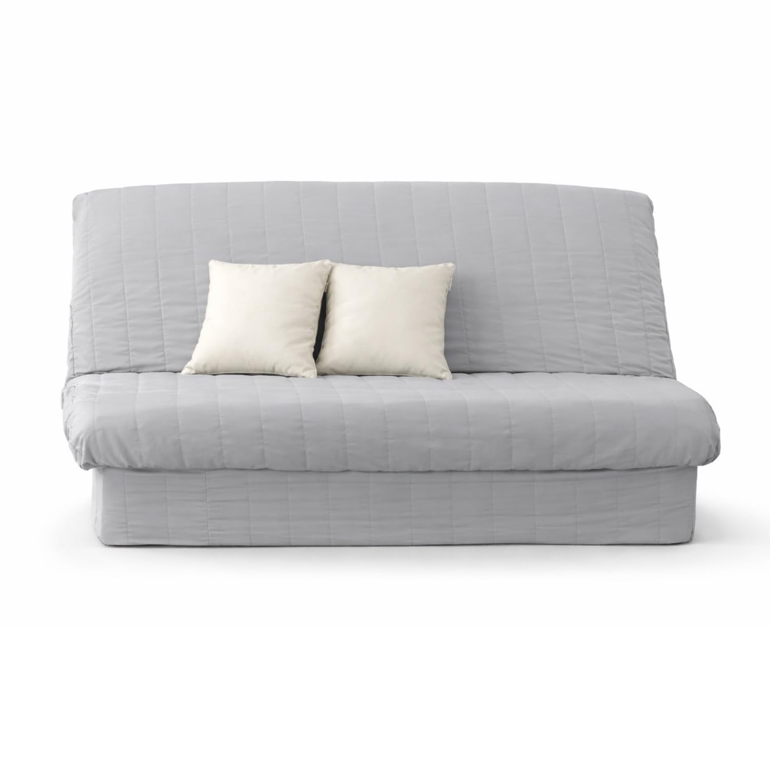 Promo Linge Draps Housse clic-clac matelassée anthracite