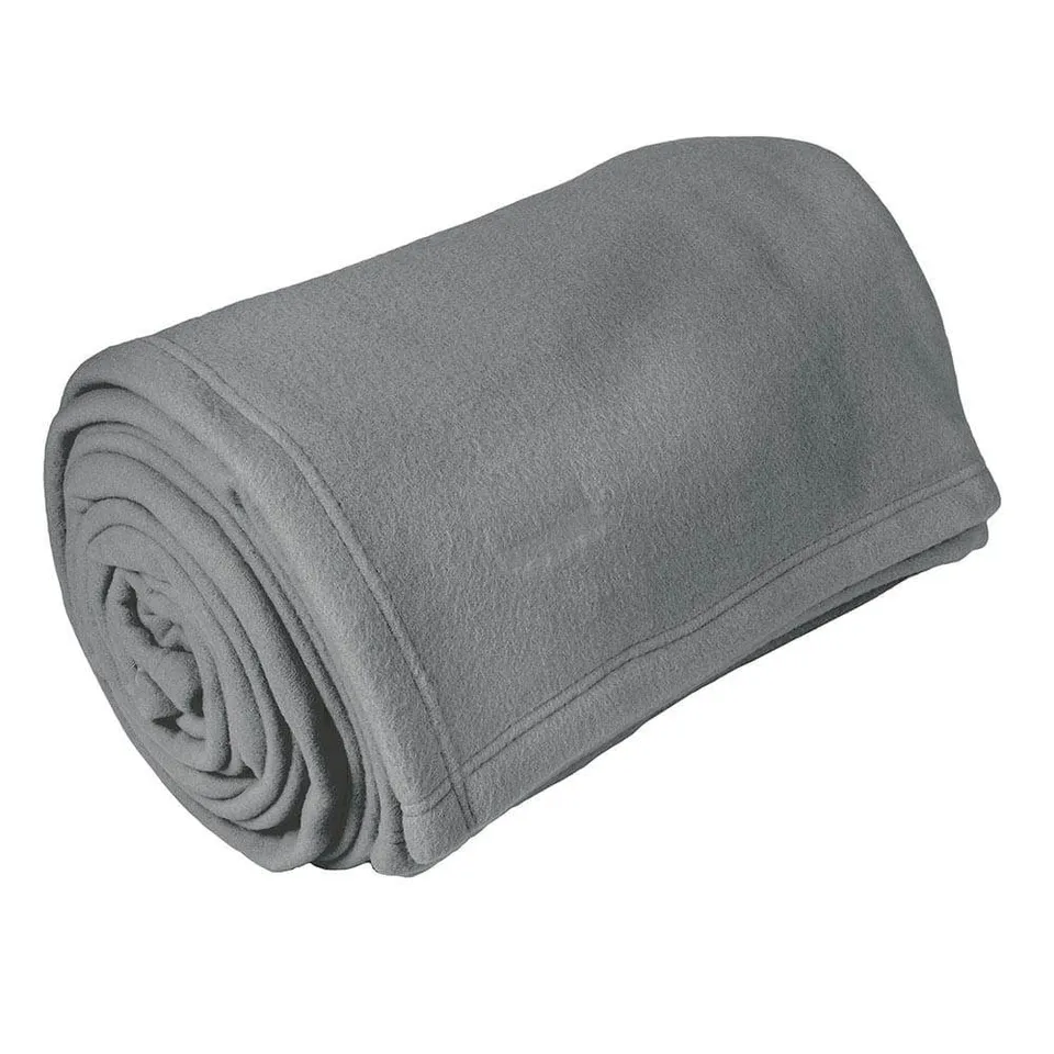 Toison d'or couverture polaire polyester 240x300 350 g Taupe