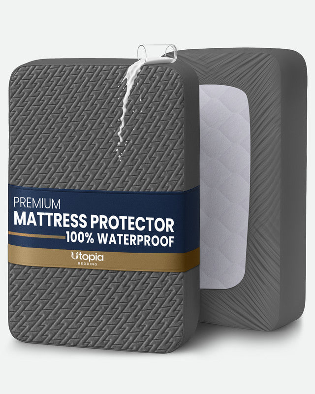Utopia Bedding Protège Matelas Blanc Queen Imperméable