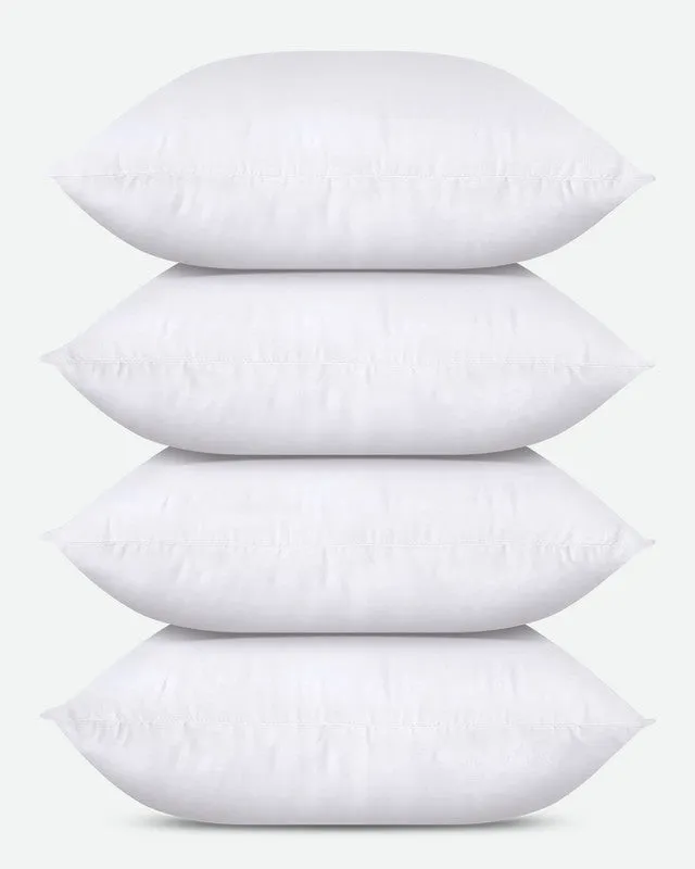 Utopia Bedding Pillows Insert coussin blanc 12x12 lot 4