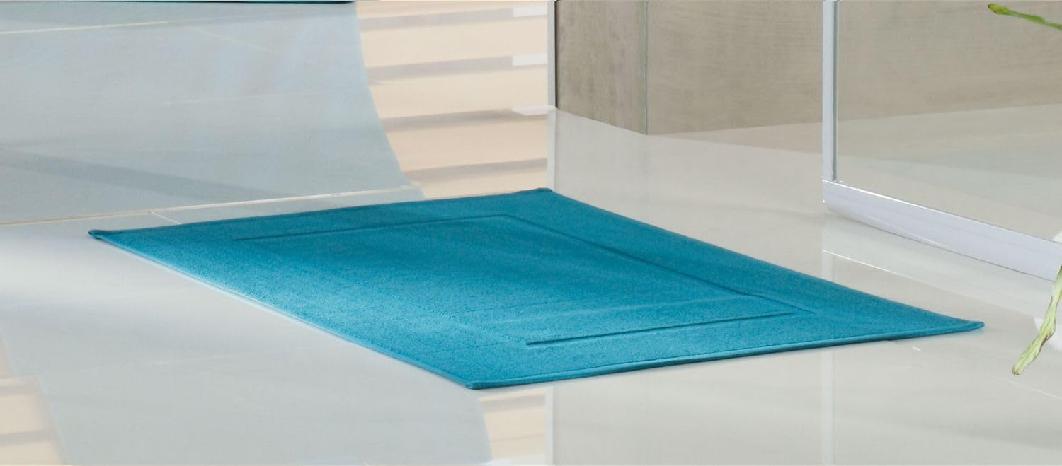 Texpot Badezimmer tapis de bain 50x70 cm blanc coton
