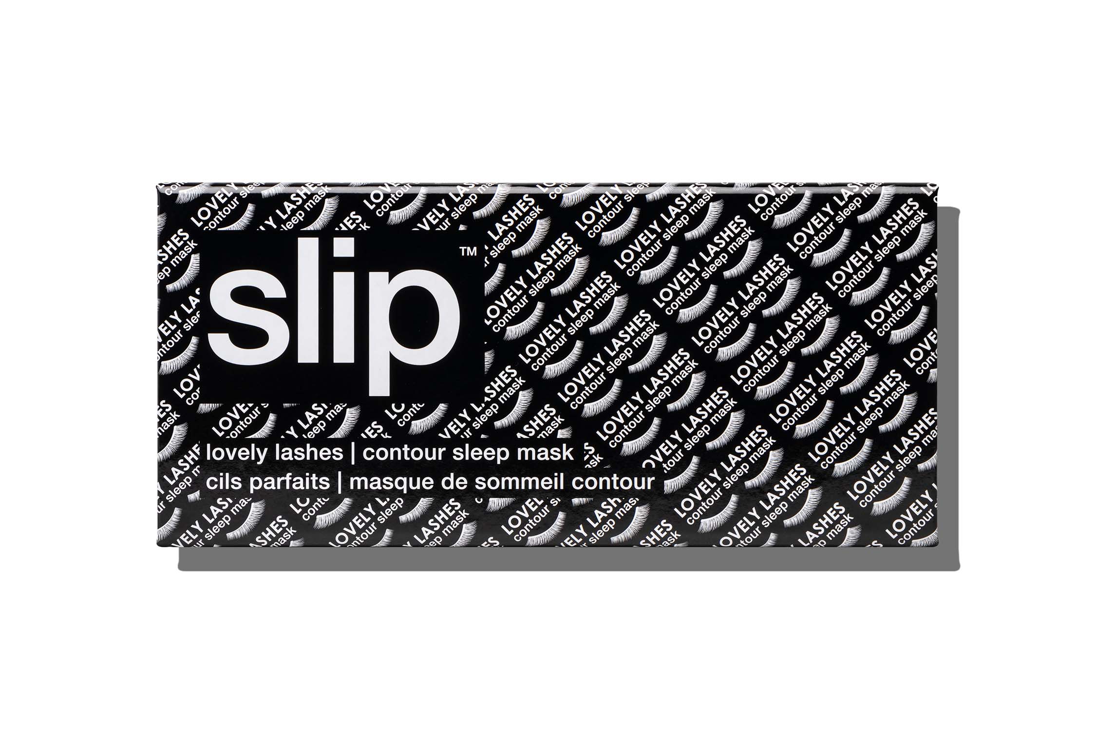Slip Contour Sleep Mask masque de nuit soie Black noir